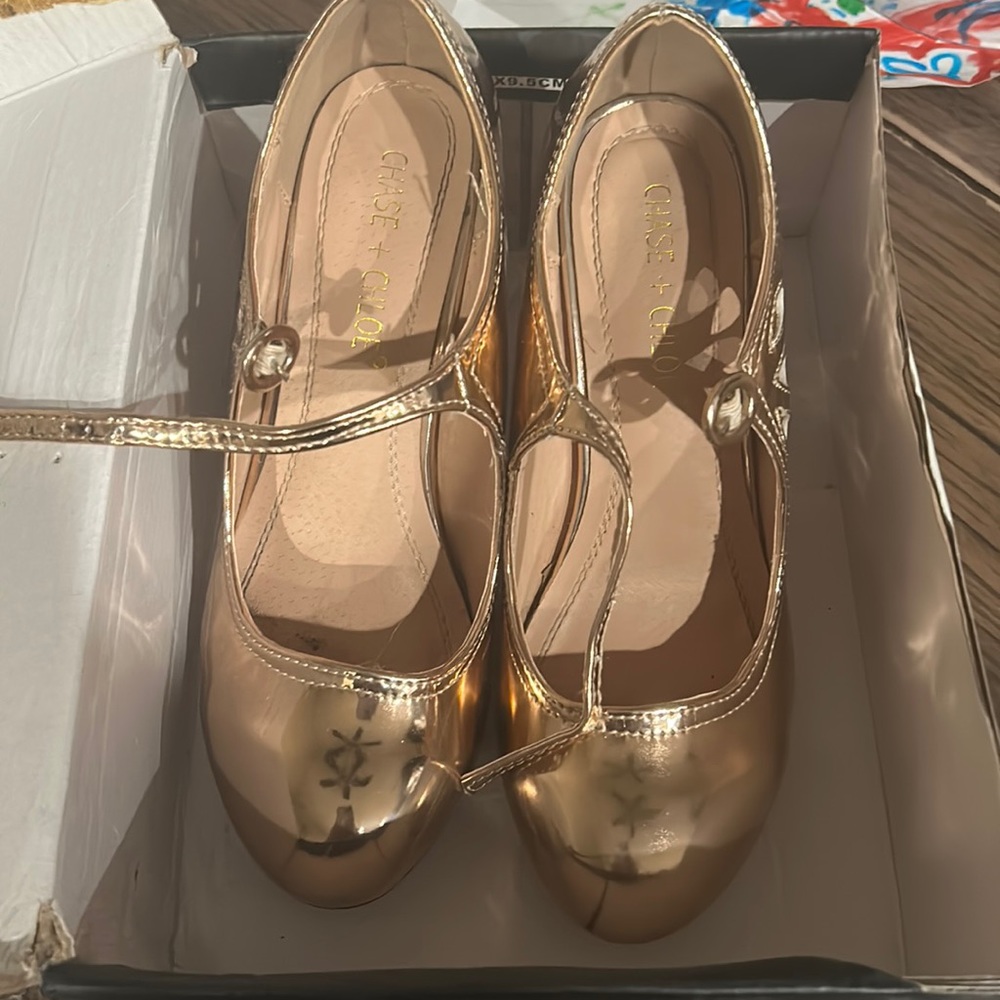 Gold heels